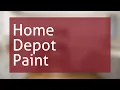 Home Depot Paint Design