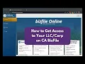 CA BizFile Access - How to Request Access if Someone Else Created Your WALKTHROUGH