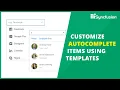 Customize AutoComplete Items Using Templates