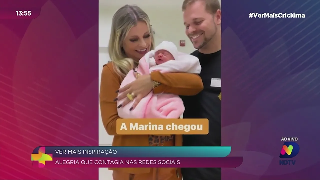 Professora e influenciadora digital se torna a mais nova vovó de Criciúma