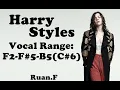 Harry Styles Vocal Range F2 - F