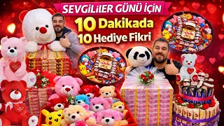 Sevgililer Günü İçin 10 Dakikada 10 Hediye Fikri | Challenge!!