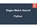 Python Regex match search methods