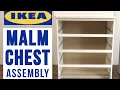 IKEA MALM 4 Drawers Chest Assembly Timelapse