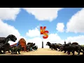 Additional Creatures 2 Wild Ark MOD vs Ark Dinos Ark Battle