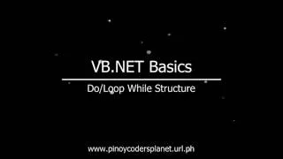 VB NET Basics While Structure