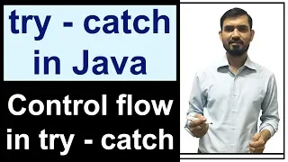try catch Java Control Flow in try catch Exception Handling in Java by Deepak Hindi