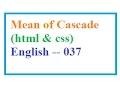 What is the mean of cascade in CSS how the rules are changed in CSS -