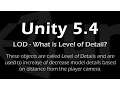 Simple LODs in Unity - Unity 5 xx