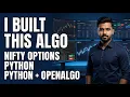 I Built a Fully Automated NIFTY Options Trading Strategy in Python OpenAlgo Algo Trading Project