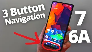 Google Pixel 6a Pixel 7 - Add Navigation Bar Buttons or Gesture Control Back Home App Drawer