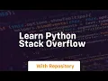 learn python stack overflow