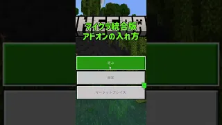 最新版 マイクラ1 19 1 21対応 統合版 アドオンの入れ方 Shorts 