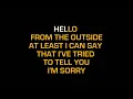 Adele Hello Karaoke with orginal backing vocals