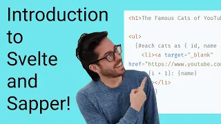 How to create a Sapper Svelte application introduction to Svelte