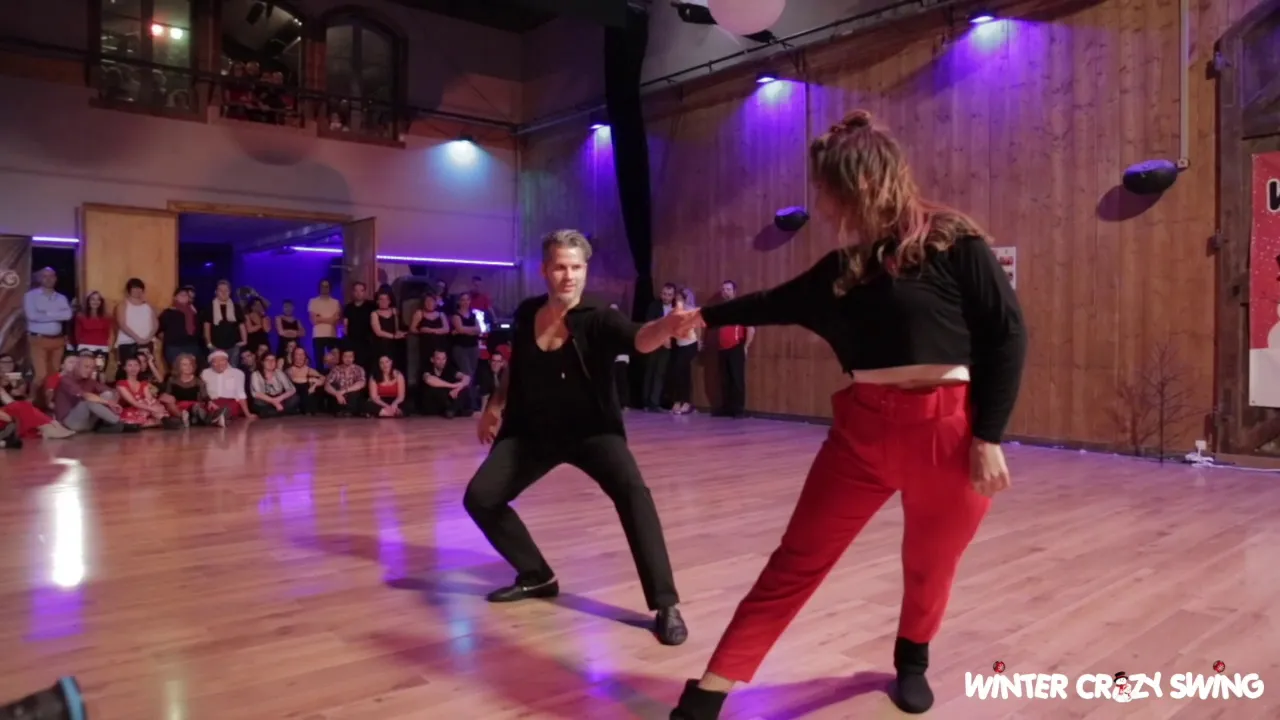 Improv West Coast Swing Dance - Maxence Martin & Virginie Grondin - Winter Crazy Swing 2018