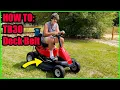 Replace Deck Belt On TB30 Rear Engine Riding Mower in 3 Minutes