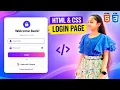 How to Create a Modern Login Page Using HTML CSS HTML CSS Project for Beginners