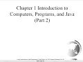 Chapter 1 Part2 Introduction to Computers Programs and Java