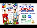 How to make any Invitation Template using ChatGPT and Canva under 2 minutes Quick Tutorial