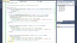 Handling Multiple Events with One Event Handler