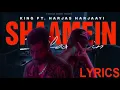 Shaamein  -  (Lyrics ) King ft. Harjas Harjaayi | The Gorilla Bounce  | The Vocal Records