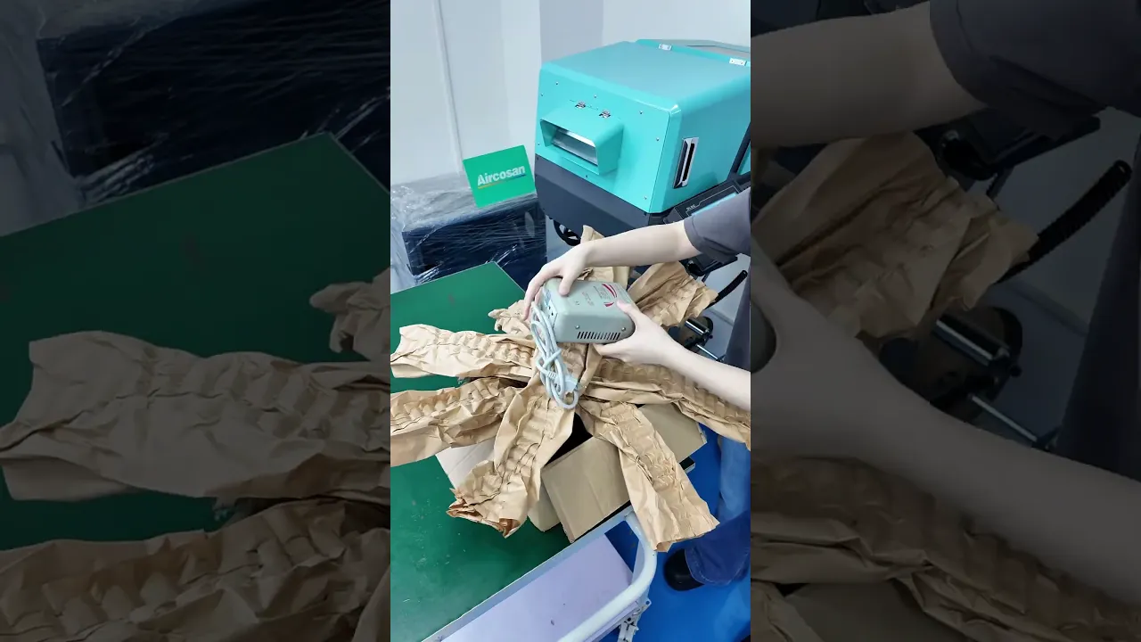 Convierta papel kraft en relleno de papel duradero, adecuado para artículos irregulares, embalaje de trabajo pesado.