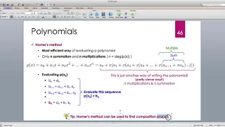 Java for Scientific Computing Polynomials -