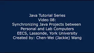 EECS1021 Java Tutorial 08