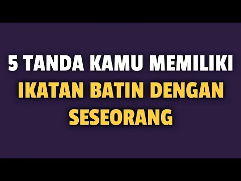 Download MP3 5 TANDA KAMU MEMILIKI IKATAN BATIN DENGAN SESEORANG - Jonathan Manullang