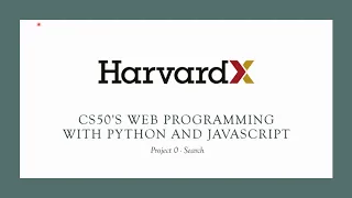 CS50 Web Programming with Python and JavaScript - project0 search 0