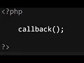 PHP Implementing Callback