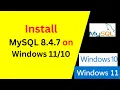 How to Install Configure MySQL 8 4 7 LTS on Windows 11 - Step-by-Step Full Setup Guide