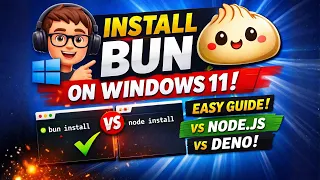 How to Install Bun on Windows 11 Step-by-Step Bun JS Runtime Setup Node vs Bun Comparison