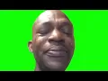 Black Guy crying meme green screen