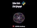 Python Turtle - Circle Spirograph Tutorial python community ADVRA Academy