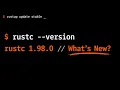 Rust 1 98 Just Dropped Here s What Changed