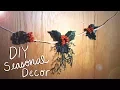 DIY Minimalist Winter Door Garland