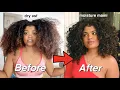 going to the devacurl salon hair transformation 2020