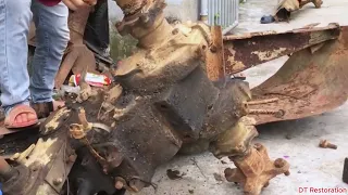 Restoring a Rusty Tractor Torque Converter & Gearbox | Full Mechanical Restoration