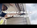 Under Deck Drainage Patio Ceiling Installation
