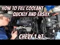 Using Chevy s secret radiator vent to refill coolant quickly and easily in the 1 4T - Cruze Encore