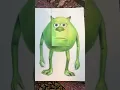 Turning my Mike Wazowski drawing into his MEME