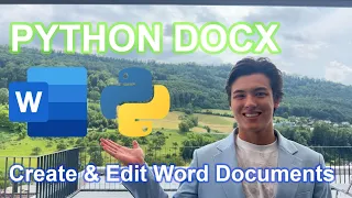 Edit Word Documents with Python Docx Tutorials