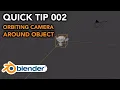 Blender Quick Tips 002 Rotate Orbit Camera Around Object Blender 2 82 Tutorial