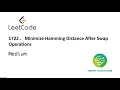 Leetcode 1722 Minimize Hamming Distance After Swap Operations