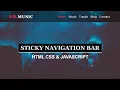 How to Make Sticky Navigation Bar on Scroll Using HTML CSS and JavaScript Fixed Navbar on Scroll