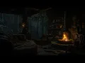 Download Lagu No Ads–Sleep in a Cozy Forest Cave🌧️Rainfall \u0026 Fireplace Sounds for Deep Relaxation and Calm Nights🔥