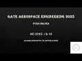 GATE Aerospace 2025 Engineering Mathematics PYQ Graphical Data Interpretation Weighted Average