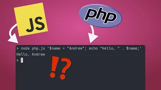 Running PHP with JavaScript